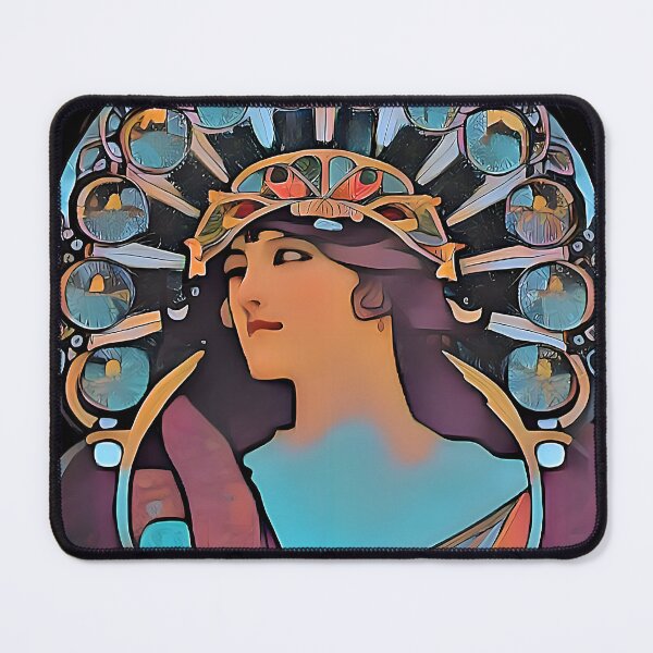 Item preview, Art Nouveau - Dreamy Eyes designed and sold by WildPenDesign.
