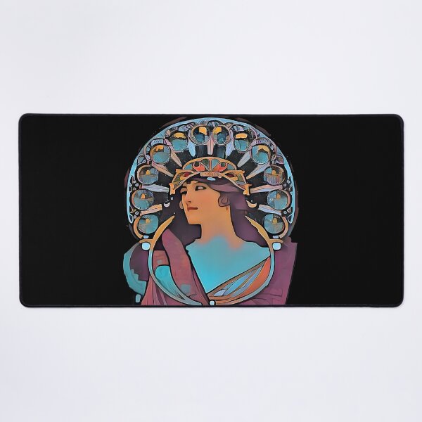 Item preview, Art Nouveau - Dreamy Eyes designed and sold by WildPenDesign.
