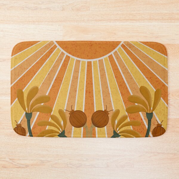 Item preview, Boho Style Sun and Flowers in Yellow and Orange Tones designed and sold by Gsallicat.
