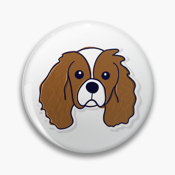 Item preview, Brown Cavalier King Charles Spaniel Dog with Shadow designed and sold by Nikknakks.
