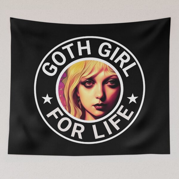 Item preview, Goth Girl For Life Coffee Shop & Bakery designed and sold by DreamSwiftly.