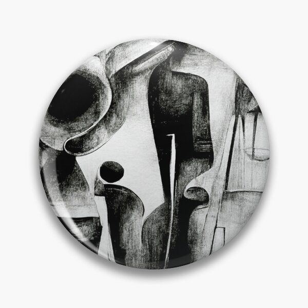 Item preview, Jazz quartet charcoal, abstract designed and sold by WaveDance.