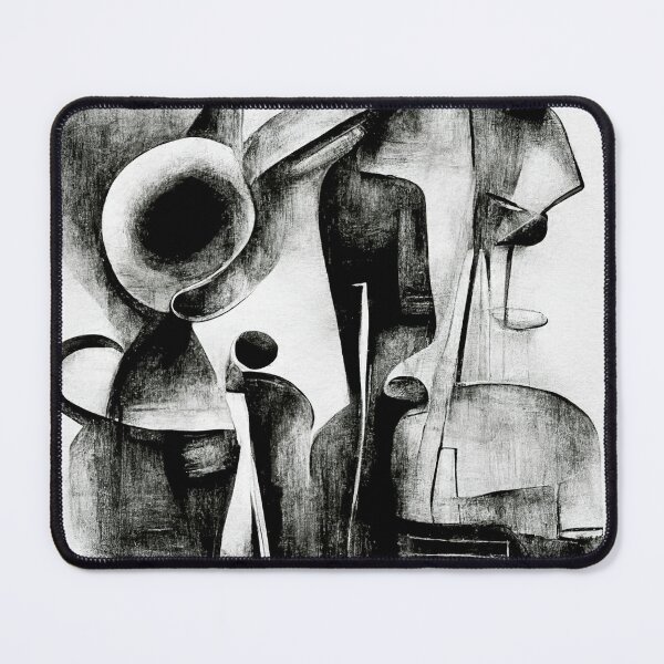 Item preview, Jazz quartet charcoal, abstract designed and sold by WaveDance.