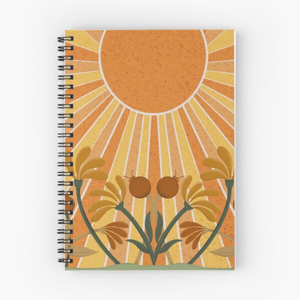 Item preview, Boho Style Sun and Flowers in Yellow and Orange Tones designed and sold by Gsallicat.