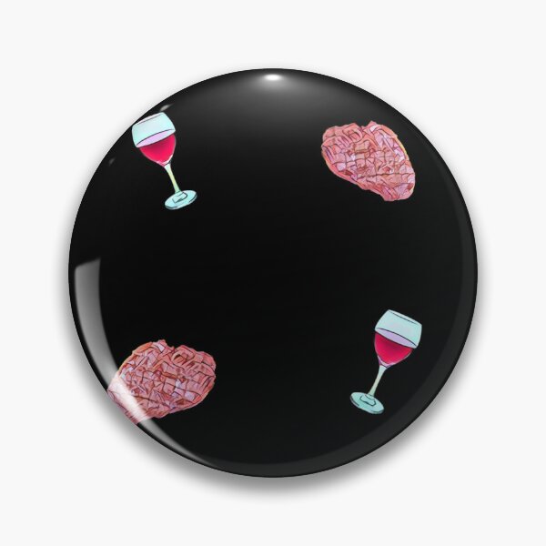Item preview, Steak and Wine Night Pattern  - Stickers Socks and More designed and sold by Dude  Stuff.