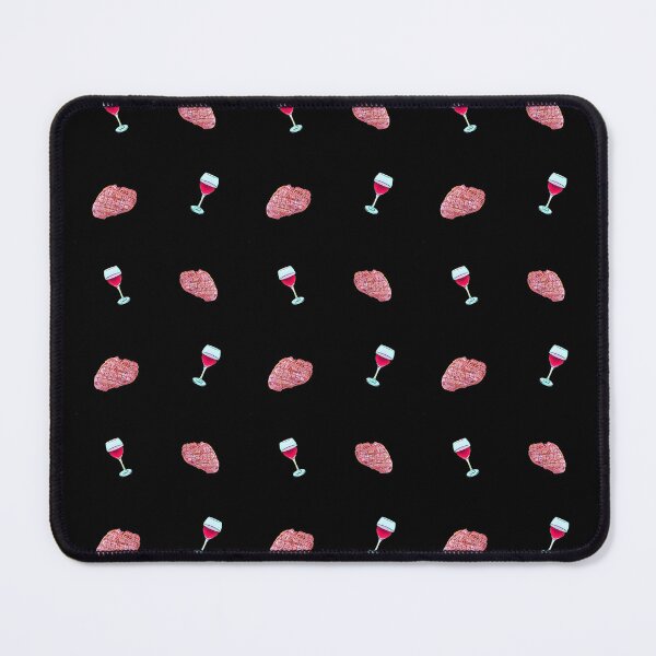 Item preview, Steak and Wine Night Pattern  - Stickers Socks and More designed and sold by Dude  Stuff.