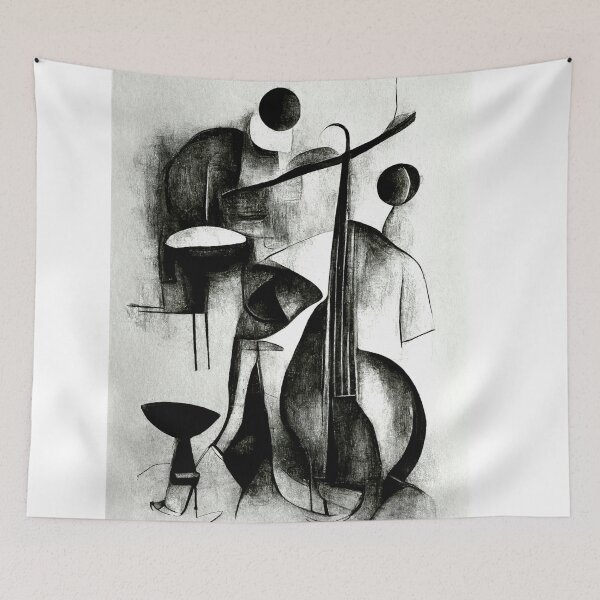 Item preview, Jazz, charcoal designed and sold by WaveDance.