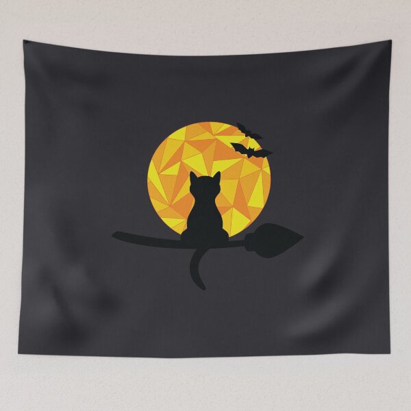 Item preview, moonlit black cat  designed and sold by bnbdesigns.