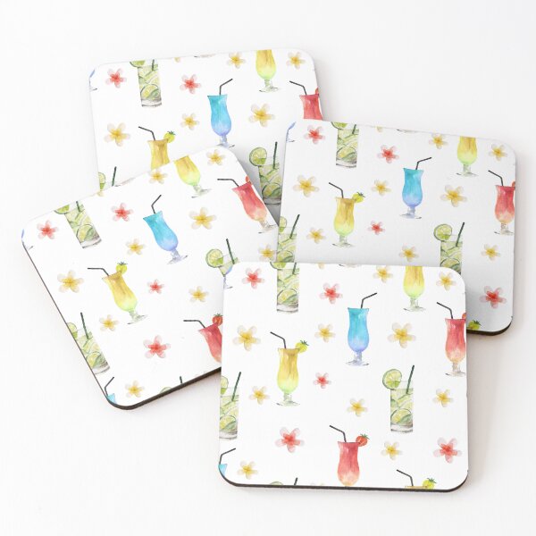 Item preview, Tropical Drinks and Hibiscus Flowers designed and sold by silviaol.