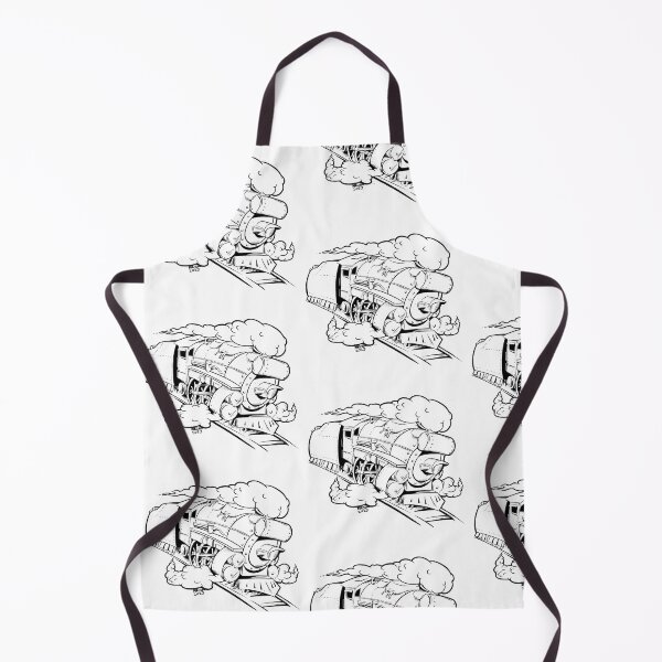 Item preview, Cartoon steam train graphic designed and sold by WarrenMuzakArt.