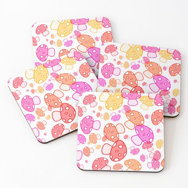 Item preview, Scattered Mushrooms - Red  designed and sold by FinapplePudding.