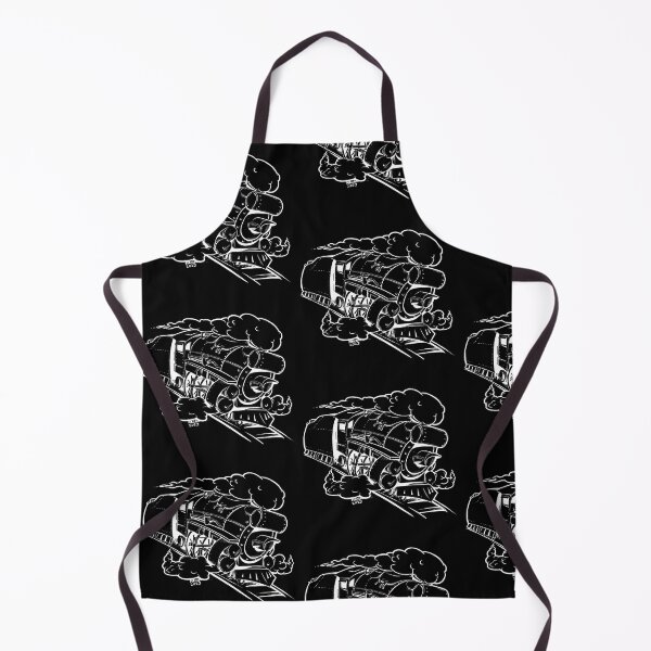 Item preview, Cartoon steam train graphic White designed and sold by WarrenMuzakArt.