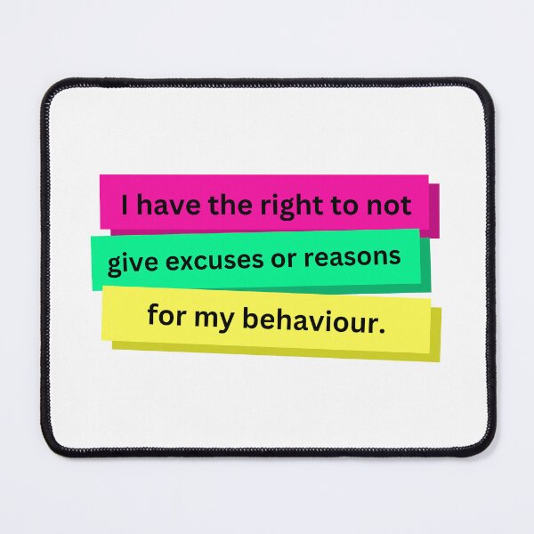 Item preview, No excuses or reasons designed and sold by Em-Arn.