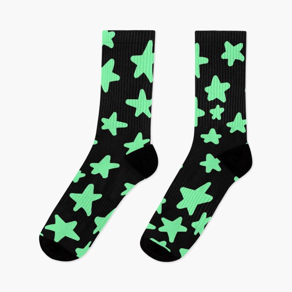 Item preview, Green scattered stars pattern  designed and sold by charmednight.
