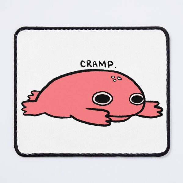 Item preview, Cramp | Sad Red Frog with Tummy Cramps designed and sold by iristocat.