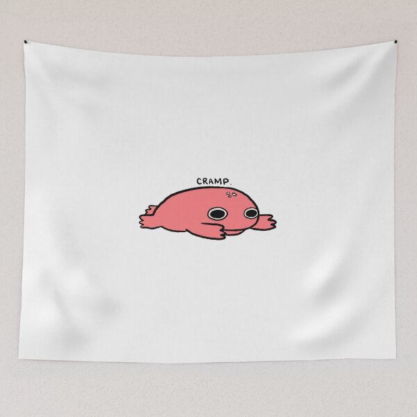 Item preview, Cramp | Sad Red Frog with Tummy Cramps designed and sold by iristocat.
