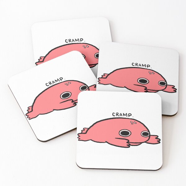 Item preview, Cramp | Sad Red Frog with Tummy Cramps designed and sold by iristocat.