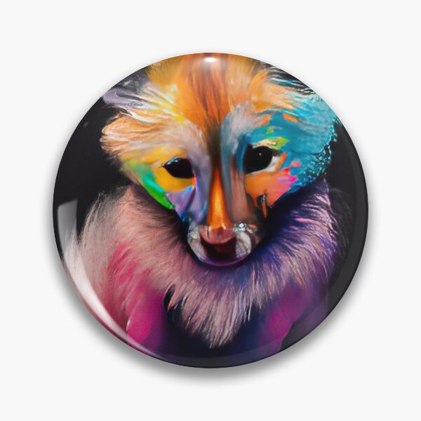 Item preview, Fox Looking Cute with Rainbow Colors designed and sold by phillipbooth.