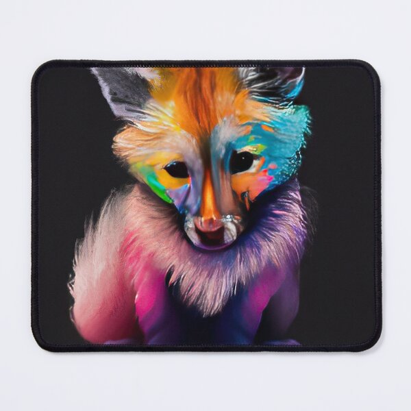 Item preview, Fox Looking Cute with Rainbow Colors designed and sold by phillipbooth.
