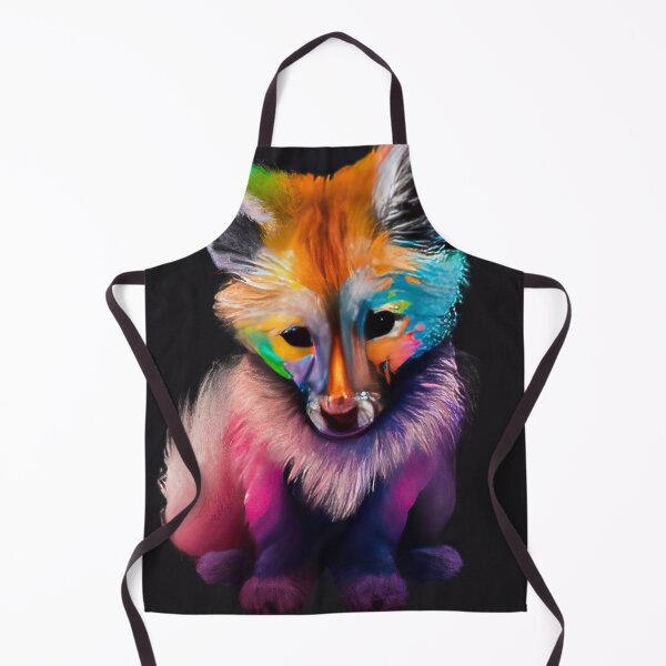 Item preview, Fox Looking Cute with Rainbow Colors designed and sold by phillipbooth.