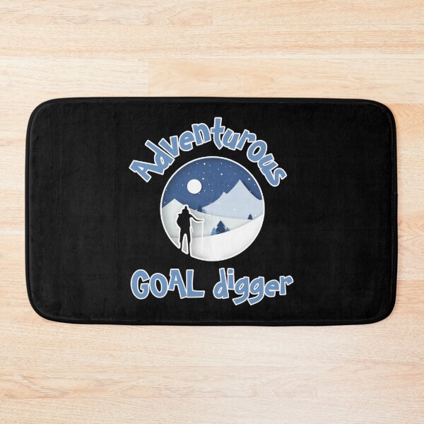 Item preview, Adventurous goal digger. I’d rather be hiking. the mountains are calling and i must go. mountains against a warm  sunset background designed and sold by efenem.