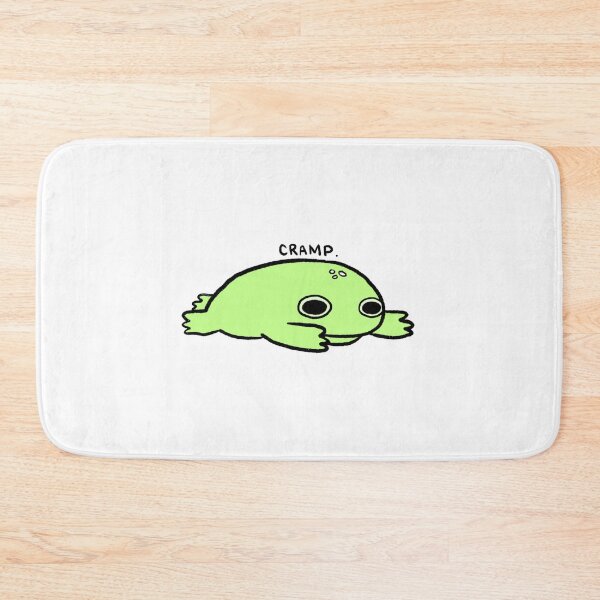 Item preview, Cramp | Sad Green Frog with Tummy Cramps designed and sold by iristocat.