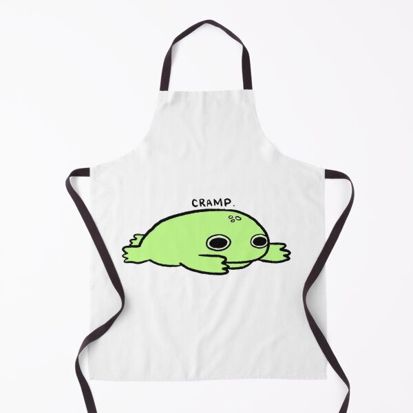 Item preview, Cramp | Sad Green Frog with Tummy Cramps designed and sold by iristocat.