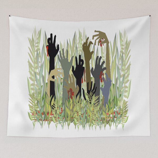 Item preview, In A Zombie Garden White designed and sold by Karen Del Pellegrino.