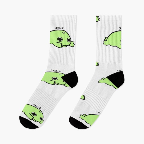 Item preview, Cramp | Sad Green Frog with Tummy Cramps designed and sold by iristocat.