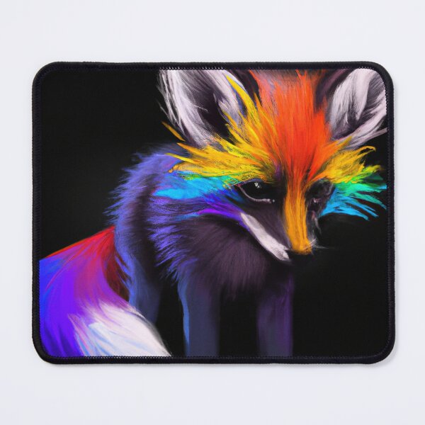 Item preview, Fox Looking Cute with Rainbow Colors designed and sold by phillipbooth.