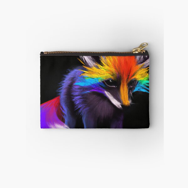 Item preview, Fox Looking Cute with Rainbow Colors designed and sold by phillipbooth.