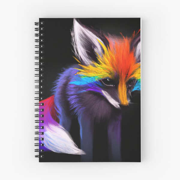 Item preview, Fox Looking Cute with Rainbow Colors designed and sold by phillipbooth.