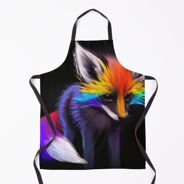 Item preview, Fox Looking Cute with Rainbow Colors designed and sold by phillipbooth.