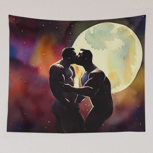Item preview, A Kiss In The Moonlight designed and sold by AndroscopedMen.