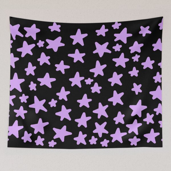 Item preview, Purple scattered stars pattern  designed and sold by charmednight.
