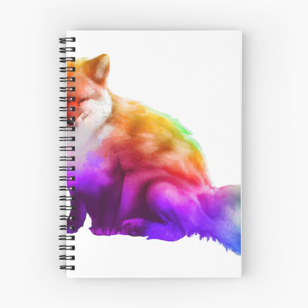 Item preview, Fox Looking Cute with Rainbow Colors designed and sold by phillipbooth.