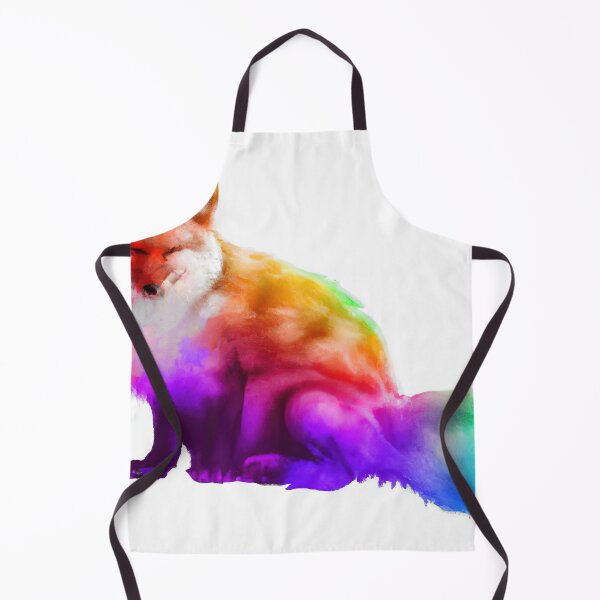 Item preview, Fox Looking Cute with Rainbow Colors designed and sold by phillipbooth.