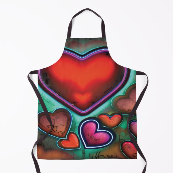 Item preview, Old neon colorful vintage hearts. designed and sold by GabyTrillions.