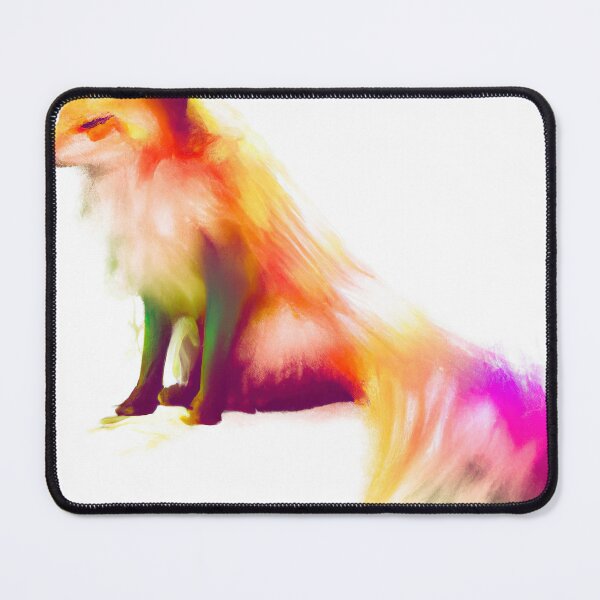 Item preview, Fox Looking Cute with Rainbow Colors designed and sold by phillipbooth.