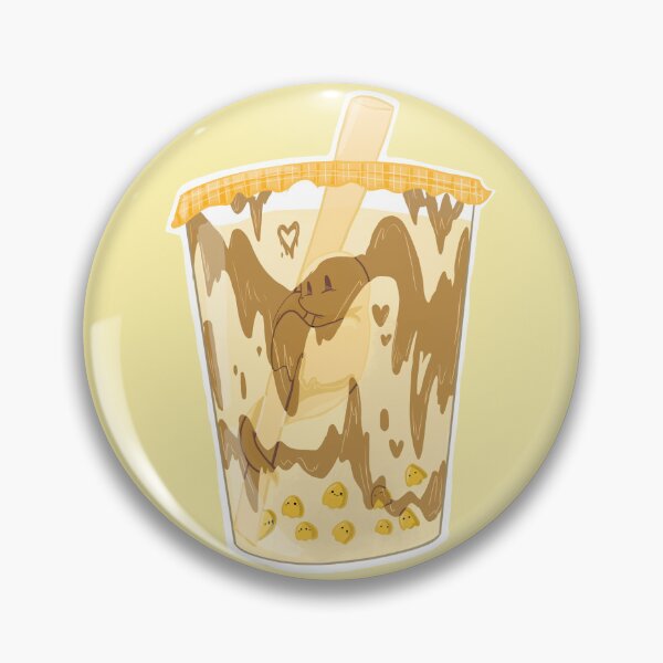 Item preview, Cute Caramel Mango Boba Ghost designed and sold by AnjuDoesStuff.