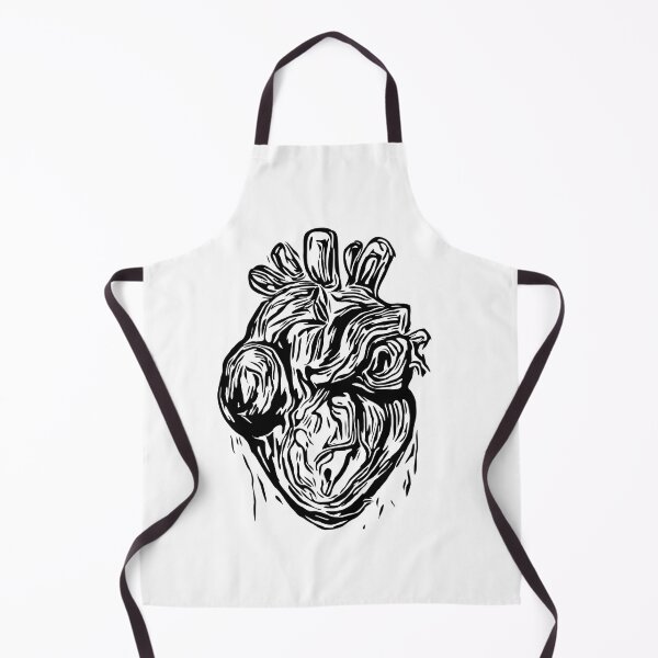 Item preview, Black and white heart abstract art designed and sold by OneUpArtDesigns.
