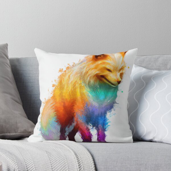 Item preview, Fox Looking Cute with Rainbow Colors designed and sold by phillipbooth.