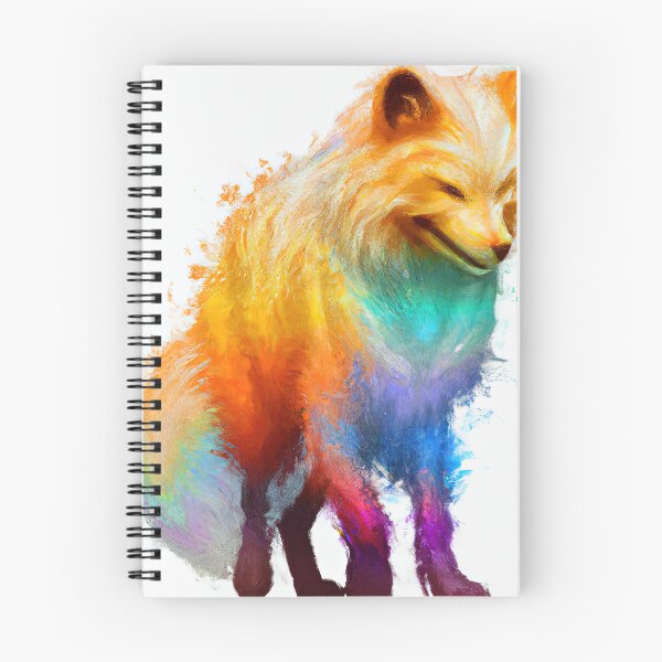 Item preview, Fox Looking Cute with Rainbow Colors designed and sold by phillipbooth.
