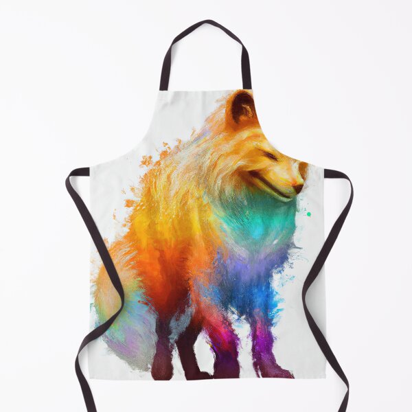 Item preview, Fox Looking Cute with Rainbow Colors designed and sold by phillipbooth.