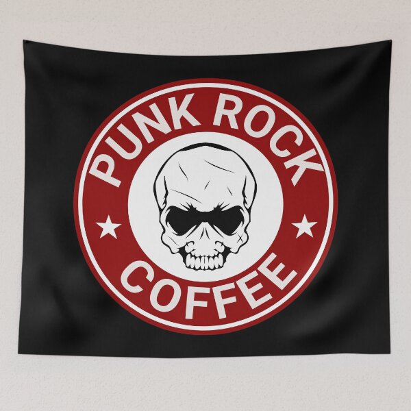 Item preview, Punk Rock Coffee Shop & Bakery Red Variant designed and sold by DreamSwiftly.