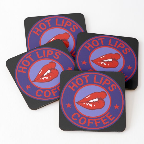 Item preview, Hot Lips Sexy Coffee Shop & Bakery Blue Variant designed and sold by DreamSwiftly.