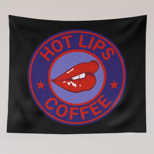 Item preview, Hot Lips Sexy Coffee Shop & Bakery Blue Variant designed and sold by DreamSwiftly.
