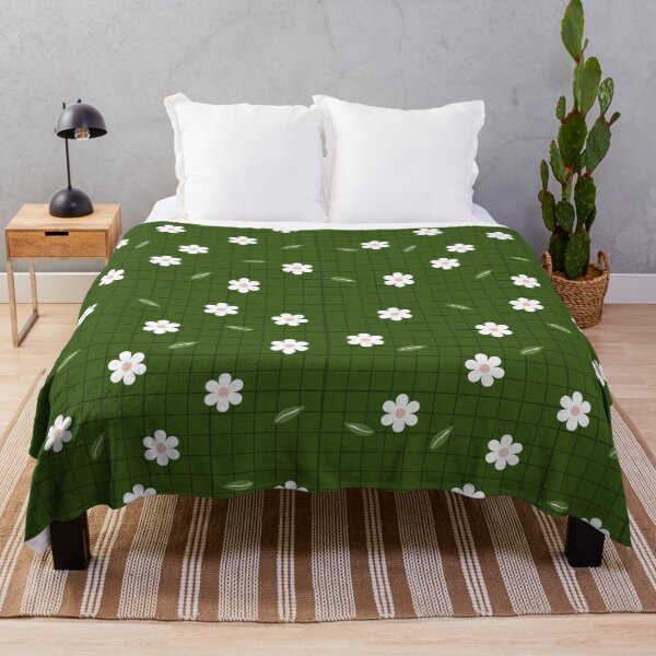 Item preview, Copy of Cute Floral Pattern Green Background Flowers Daisies Spring Flower Pattern designed and sold by TeesForNerds.