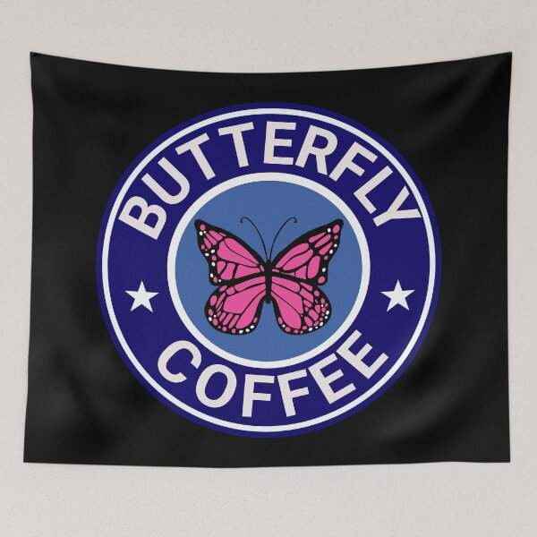 Item preview, Butterfly Coffee Shop & Bakery Blue Variant designed and sold by DreamSwiftly.