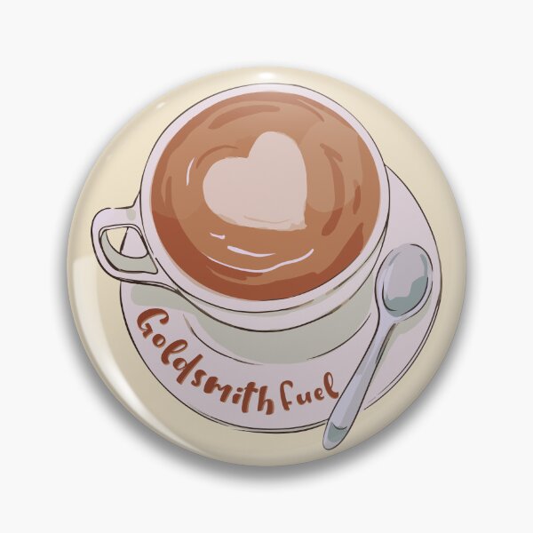 Item preview, Coffee lover heart latte goldsmith fuel cute cup  designed and sold by MetalicBabe.